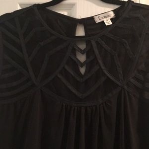 Final price Sleeveless sheer pattern chest